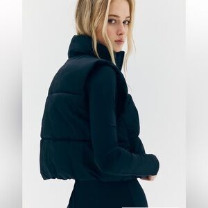 H&M Midnight Black Quilted Vest